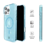 Blue Stardust Glitter iPhone Case - Image 5