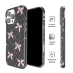 Vintage Lace Bows iPhone Case - Image 6