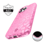 Hot Pink Caviar Crystals iPhone Case - Image 4