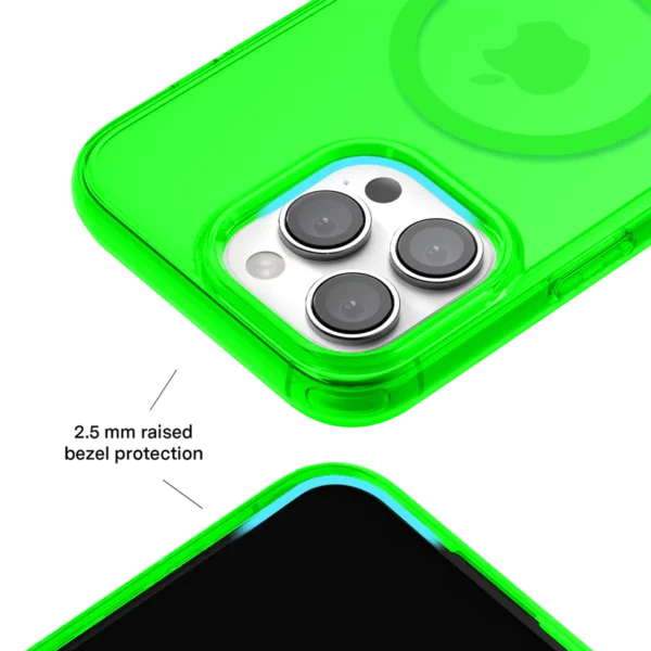 Neon Green Clear iPhone Case