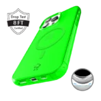 Neon Green Clear iPhone Case - Image 3