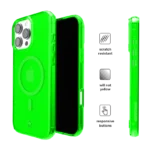 Neon Green Clear iPhone Case - Image 6