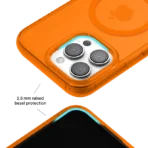 Neon Orange Clear iPhone Case - Image 3