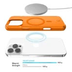 Neon Orange Clear iPhone Case - Image 4