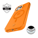 Neon Orange Clear iPhone Case - Image 5