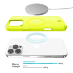 Neon Yellow Clear iPhone Case - Image 4