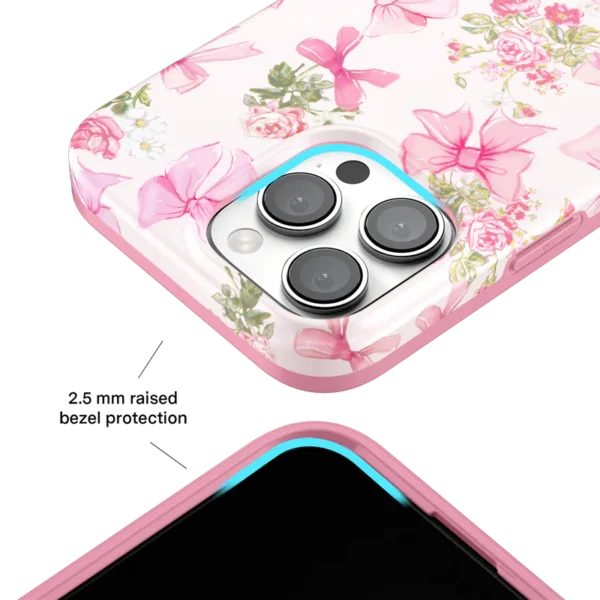 Posie Pink Bow iPhone Case