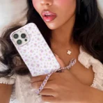 Dainty Lilac Floral iPhone Case - Image 2