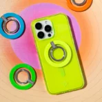 Neon Yellow Clear iPhone Case - Image 2