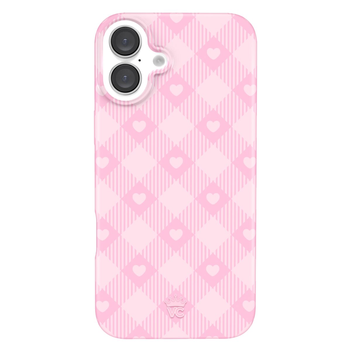 Dolly Pink Gingham iPhone Case - Image 1