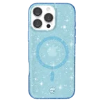 Blue Stardust Glitter iPhone Case