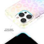White Opal Leopard iPhone Case - Image 2