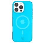 Neon Blue Clear iPhone Case