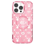 Playboy Pink Bunny Glitter iPhone Case